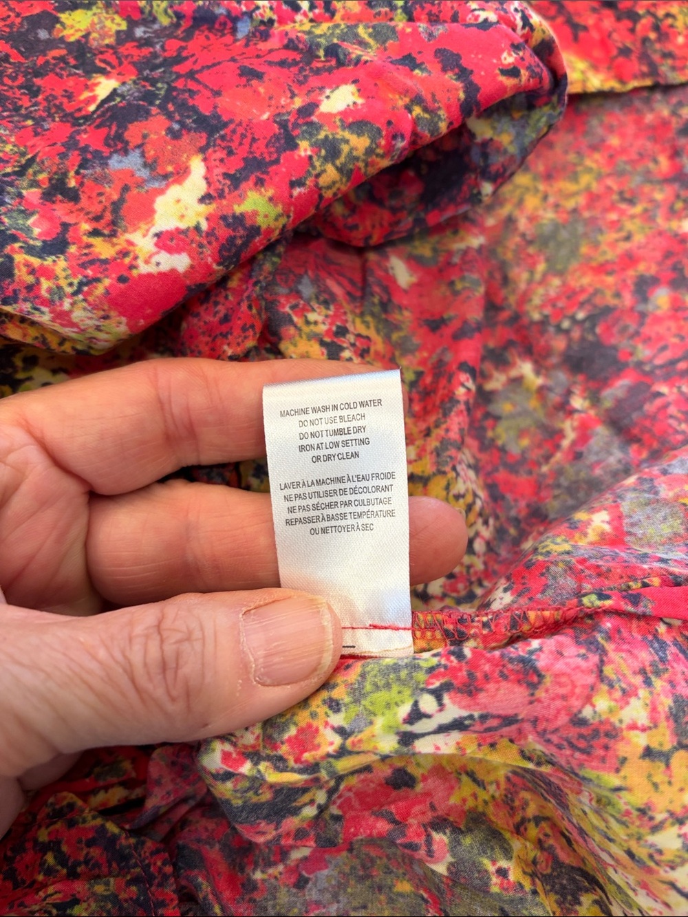 Liberty of London Red Multi-Color Floral-Print Button Down Shirt - Picture 11 of 11